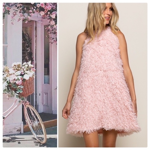 POL Shag 60’s Mod Pink Flamingo Party Dress - Picture 2 of 14